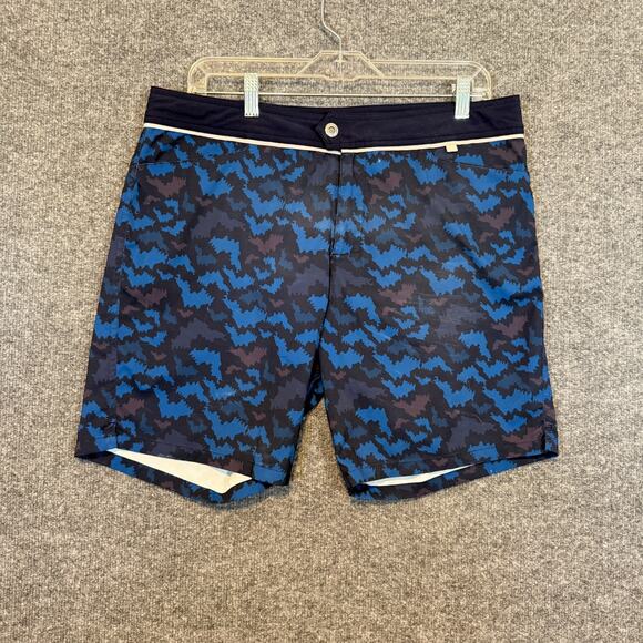Mackeene Designer Swim Board Shorts Mens 34 Trunks Paris St Barth Pocket - Picture 2 of 10
